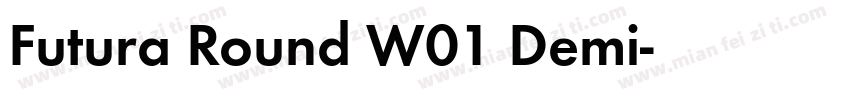 Futura Round W01 Demi字体转换